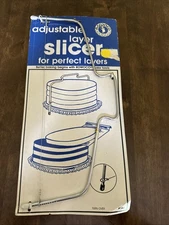 Vintage Rowoco 1986 Adjustable Layer Slicer Baking Tools Cake New #384