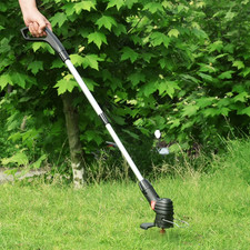 Electric Cordless Grass Trimmer Length Adjustable Rechargeable Lawn Mower Portab