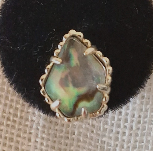 Kendra Scott Silvertone Abalone Post Pierced Earrings