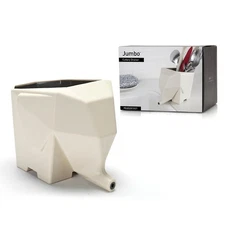 PELEG DESIGN Elephant Cutlery Drainer - Funny Self Draining Utensil Drying Rack