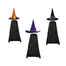 Halloween Hexenkost&uuml;m Set Cape Outfits f&uuml;r Masken Geburtstag Partys
