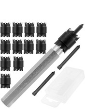 14pcs Double Sided Spot Weld Cutter Remover Drill Bit Set 3/8 Inch Metal