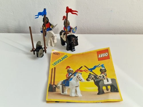 Lego Vintage Set Legoland Castle 6021 Jousting Knights, with instructions