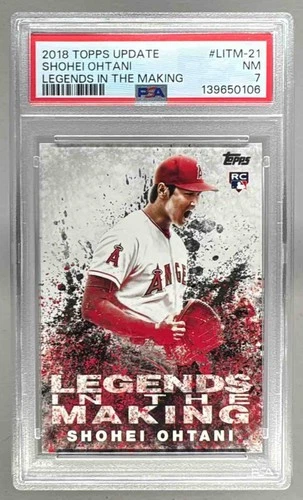 0106 Shohei Ohtani 2018 Topps Update #LITM-21 Legends in the Making RC PSA 7