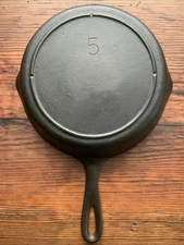 Three Notch Lodge Cast Iron Skillet #5, Restored
