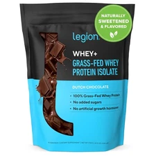 LEGION Whey+ Protein Isolate Powder from Grass-Fed Cows - 60 Servings