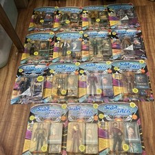 Star Trek the Next Generation Action Figures, Lot Of 15, all are Asst 6070