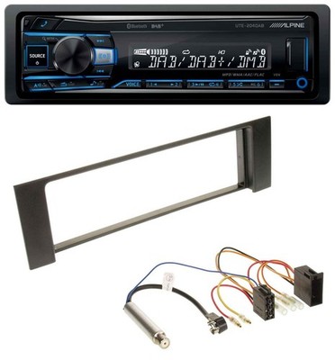 Alpine USB Bluetooth DAB MP3 Autoradio für Audi A4 (B6, 00-04) - ISO