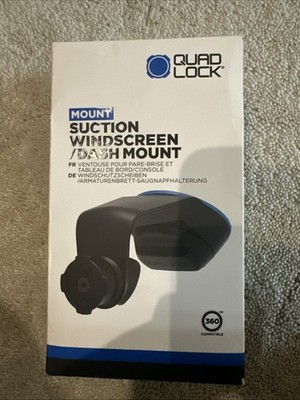 Quad Lock Accessory Mount - V5 Car Suction Cup Mount (Black)