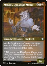 1x Mahadi, Emporium Master *ETCHED FOIL*- NM - Battle for Baldur's Gate