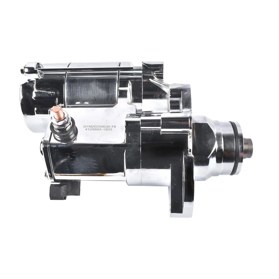 Starter Chrome for Harley-Davidson Road King Blackline Breakout CVO Cross Bones - Image 2 of 4