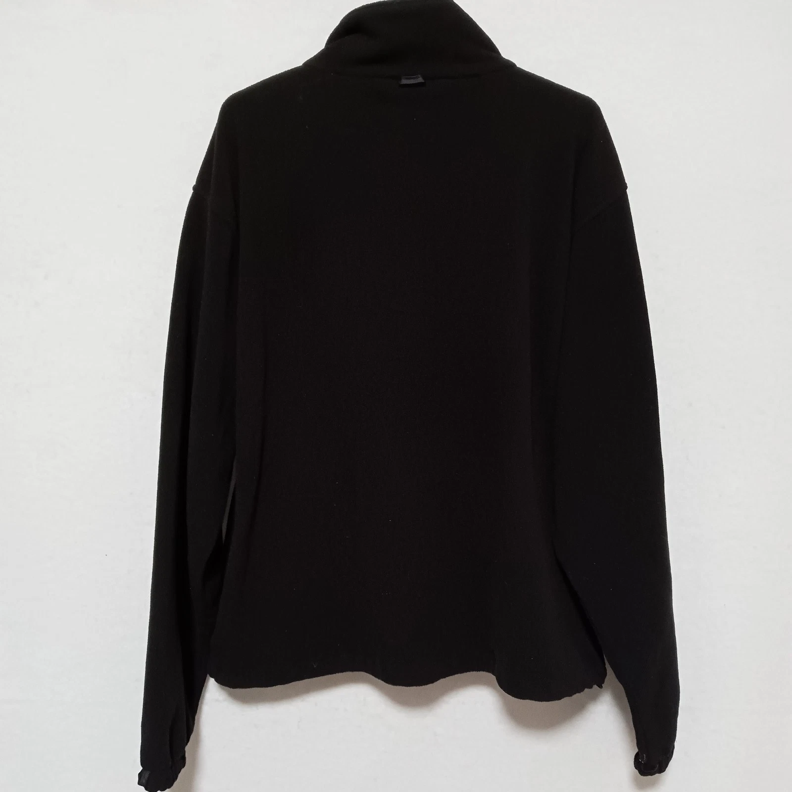 Radwear Black Fleece Jacket Size Large Full Zip Black Pockets EUC image 4