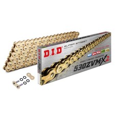 XS250 Alloy Wheel Drive Chain Gold 530 x 100 Link DID ZVMX X-Ring Yamaha 1978