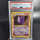 Pokémon TCG 1999 Gengar Fossil Holo Card 5/62 PSA 7 NM