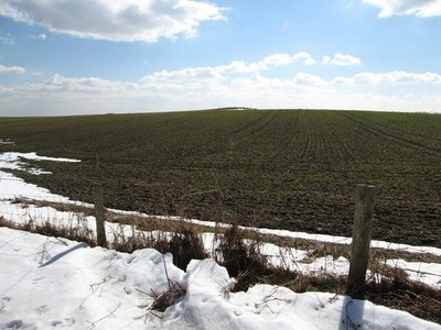 Photo A3 Tumulus in recently seeded field Llanasa Seen from bridleway no c2013