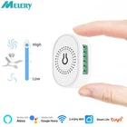 Tuya 10A MINI Wifi Smart Ceiling Fan Speed Switch Remote Control For Alexa Googl