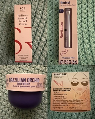 Assorted Radiance Smoothie Retinol Cream + Revitalize Eye Roller + Body Butter