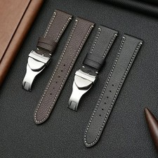 Leather Watch Strap For Tudor Black Bay Deployant Butterfly Clasp Buckle  Tools