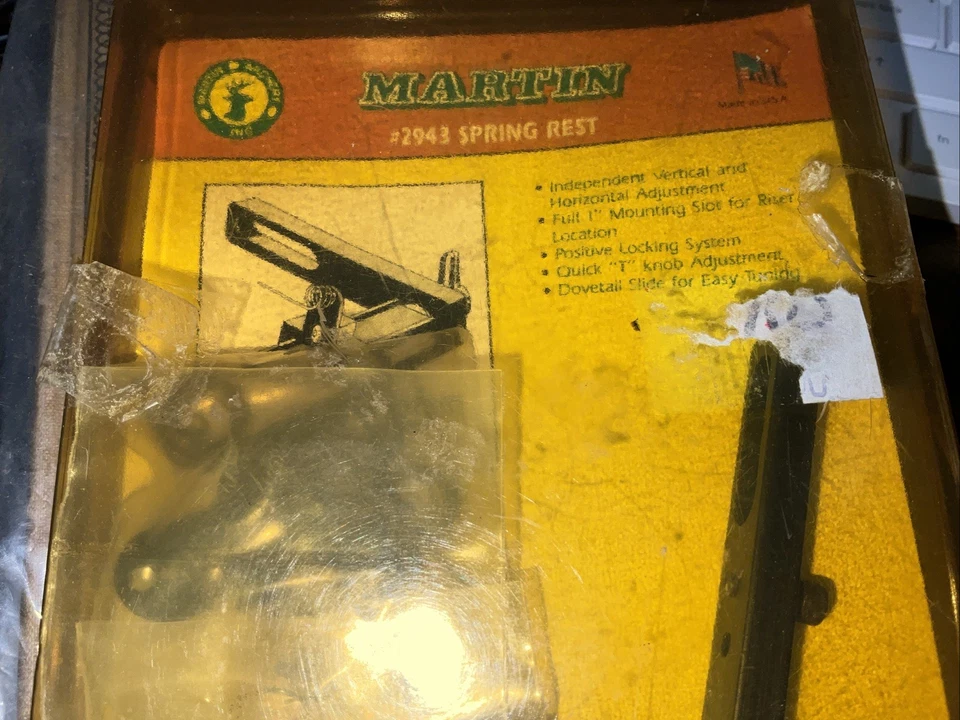 NEW Old Stock - VINTAGE Martin Archery 2943 SPRING REST Made In USA in Package - Image 3 of 4