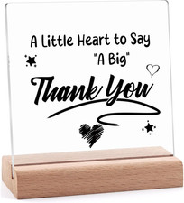 Thank You Gifts for Women Men Teacher Appreciation Gifts Clear Desk Decorative S
