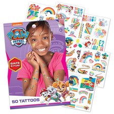 - 50 Paw Patrol Temporary Tattoos: Sky and Everest, Skin-Safe Ink, Great for ...