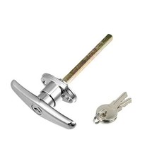 1 Set Universal Garage Door Keyed T-Handle Lock Kit Shed Door Lock T Handle