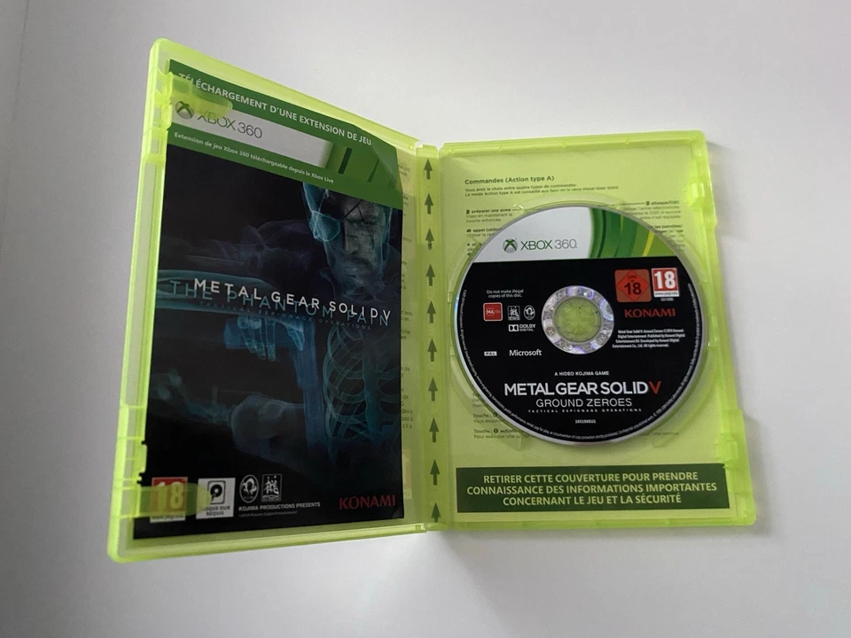METAL GEAR SOLID V - 5 - Ground Zeroes Microsoft Xbox 360 Complet PAL FRA TBE ++, photo 3 sur 3