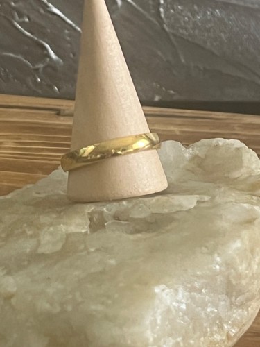 Hochwertiger Goldring Band aus massivem Gold Titan mit einer Breite von 4 mm ~ Neu - Bild 4 von 7