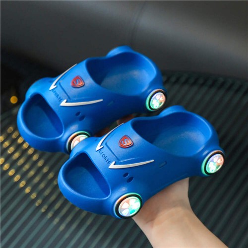 Kids Glowing Slippers Cartoon Car Sandals Children Sandals Anti Slip Boys Girls - Picture 38 of 58