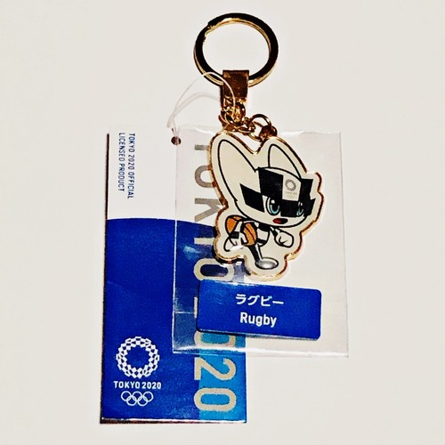 Schlüsselanhänger Olympische Spiele 2020 Tokio Paralympics Miraitowa Maskottchen Sport Rugby Sport JAP - Bild 2 von 9
