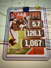 2021 Panini Score NICK CHUBB NL19 Next Level Stats
