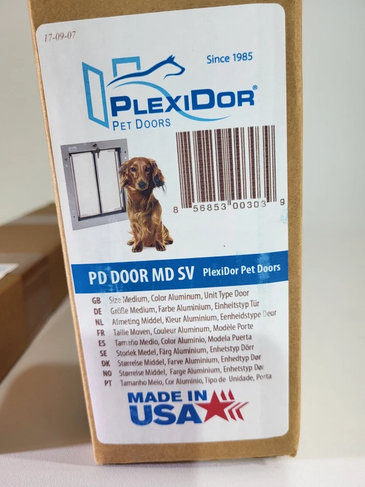 PlexiDor Pet Door Medium With Additional Sliding Track Accessory NEW UNOPENED! - Image 3 of 4