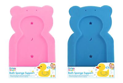 Baby Badezeit Badematte Schwamm Teddy Badewannenstütze Erste Schritte Teddybär