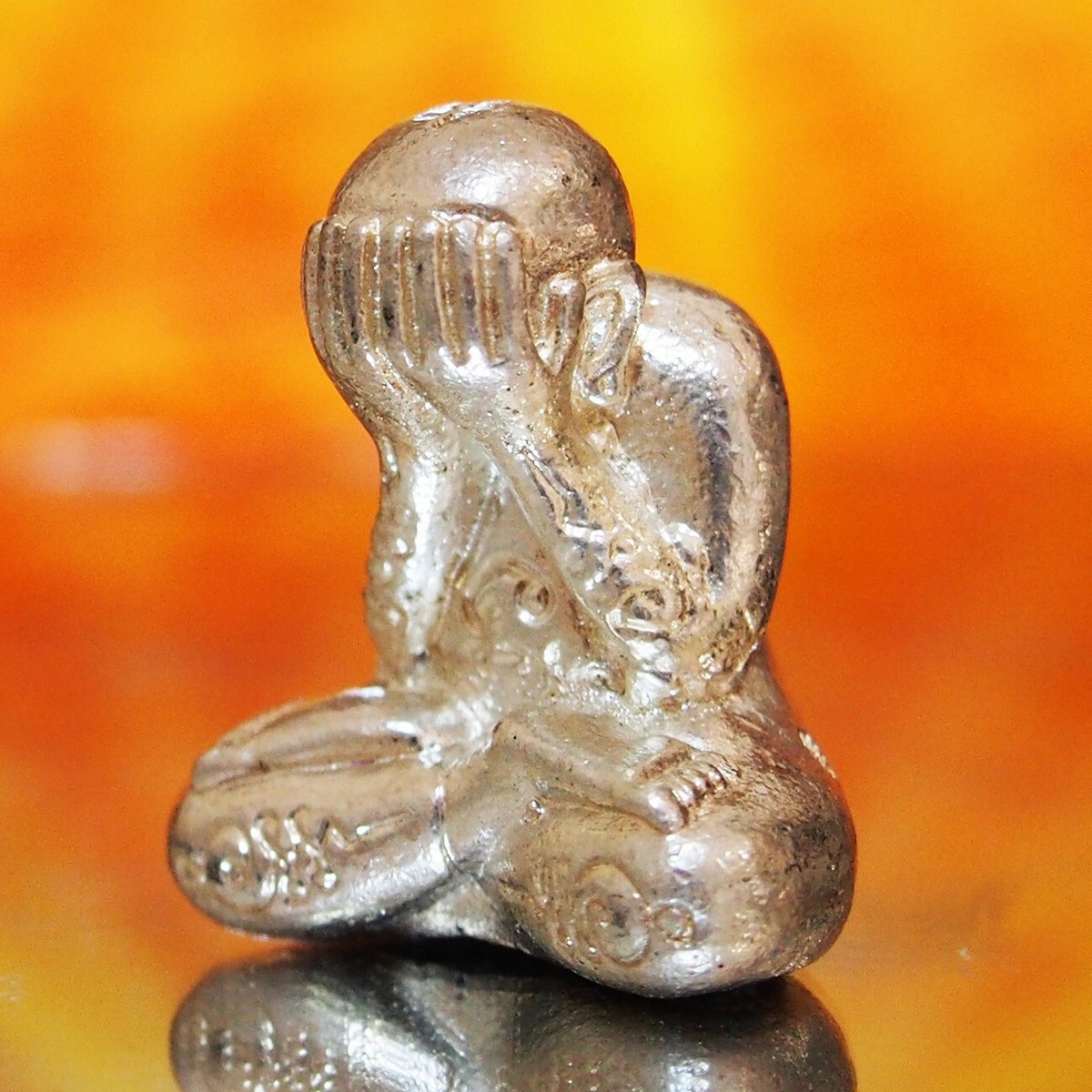 Phra Pidta Maha Sithichok LP Kaew,Real Silver Wat Saphan Mai Kaen