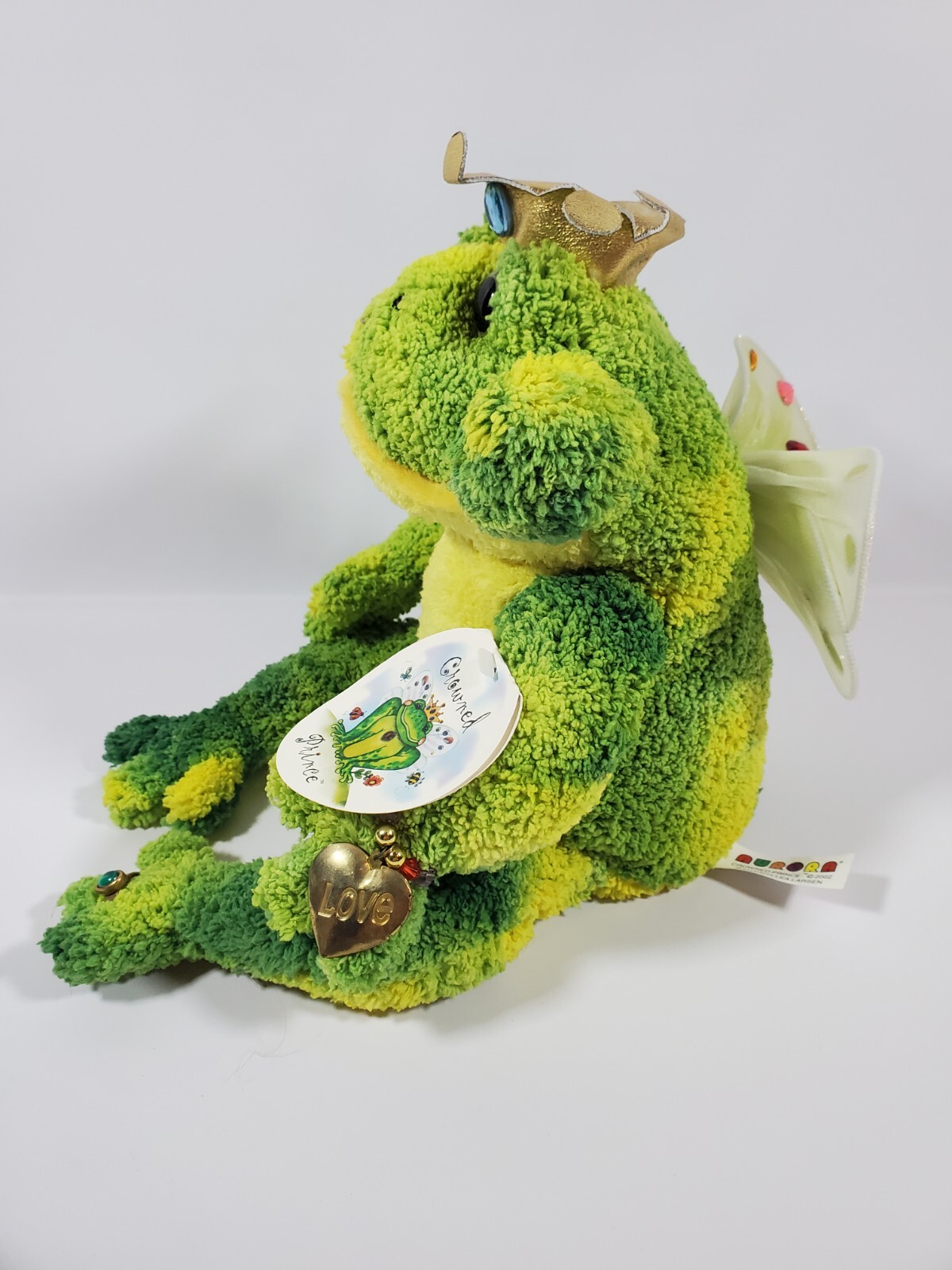 Aurora SOFT CROWNED FILBERT PRINCE FROG W/ JEWELRY 14" Plush Stuffed Animal NEW eBay