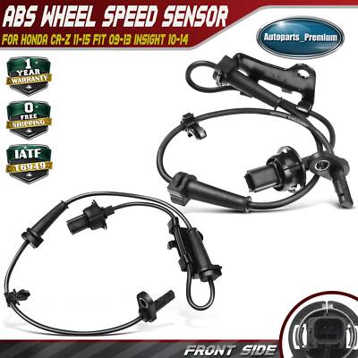 2Pcs Front ABS Wheel Speed Sensor for Honda Fit 11-15 Insight 10-14 CR-Z 11-15