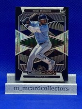 2020 Panini Chronicles Obsidian #8 Randy Arozarena RC Tampa Bay Rays