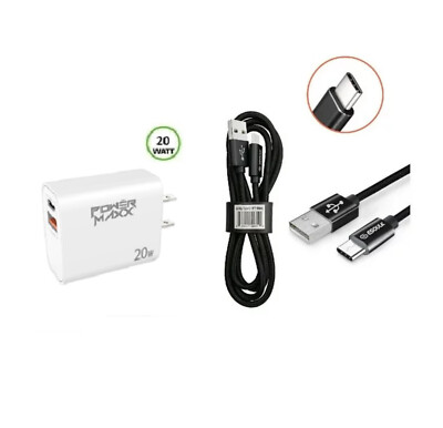 For TCL 20L+ / 20 Lite Plus PD Wall Home Travel Charger USB Type C 3.1
