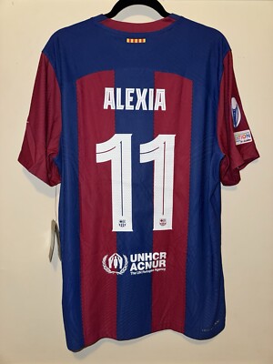 23/24 FC Barcelona Home Authentic Jersey #11 “Alexia” XL BNWT | eBay