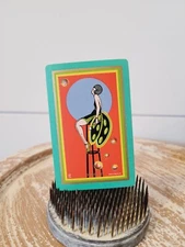 1920s Bubbles Art Deco Playing Swap Card, Vintage Trade Card