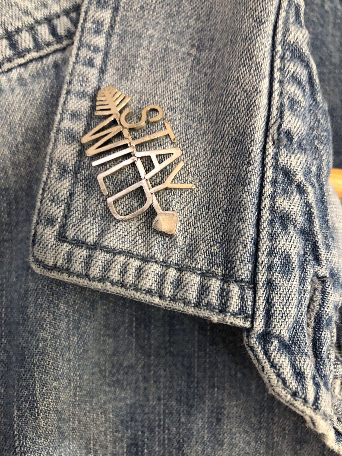 American Eagle Denim Patchwork Jacket Lightweight… - image 2