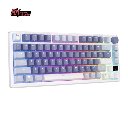 RK M75 Wireless Gaming Keyboard RGB Gasket Mounted Hot-Swappable Blue-Brown New - Picture 2 of 6