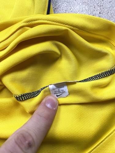 Nike Paris Saint Germain Soccer Jersey T Shirt Hype Y2K Yellow M Size - 第 12/12 張圖片