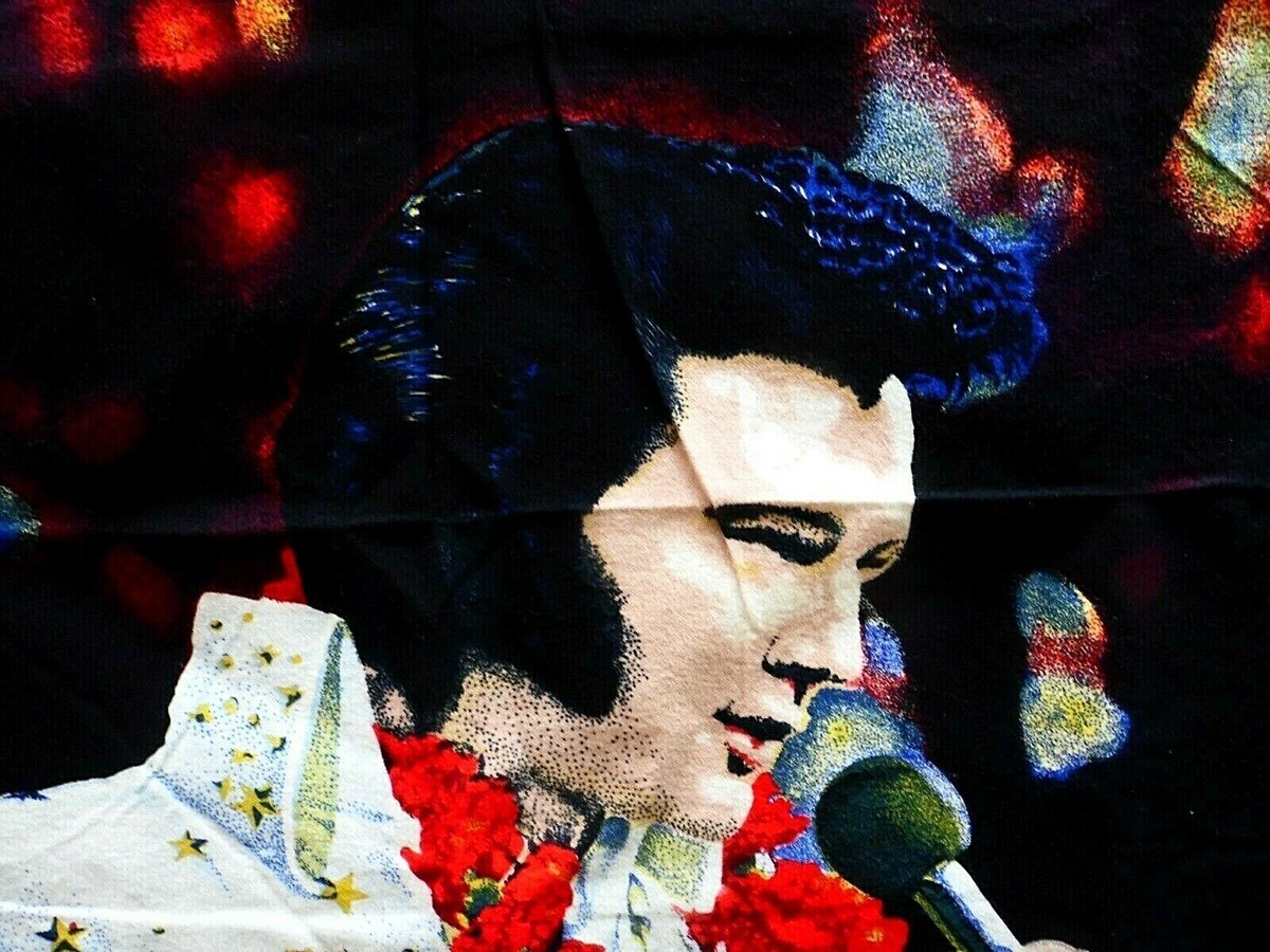Vintage NOS Elvis Presley Aloha From Hawaii Tapestry Wall Hanging