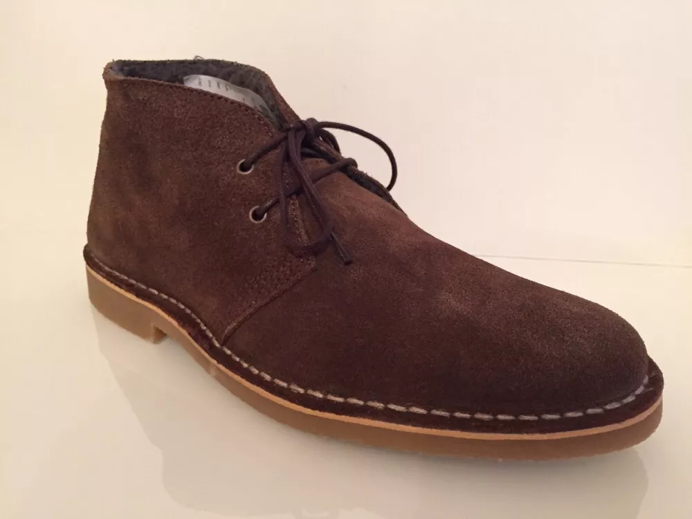 Selected Homme Leon Wax Warm Desert Suede Boots Brown UK 6 EU