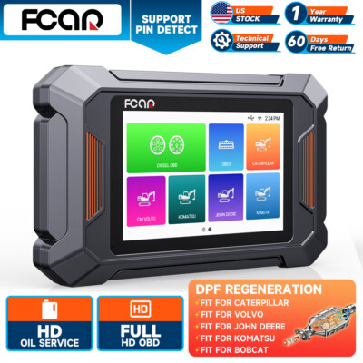 FCAR F804 Pro Heavy Duty Truck Diagnostic Scanner DPF Regen HDOBD ABS All System