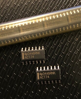 TI SN54ACT74D D Flip-Flop 2-Func Positive Edge Triggered 1-Bit CMOS CDFP14 Qty.5
