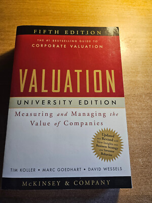 Valuation: Measuring and Managing the Value of Companies, 5. Auflage