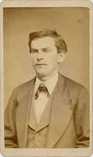 MAN, LOOKS CONSTIPATED. CDV. PITTSBURGH, PA.