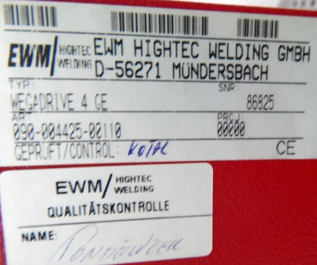 EWM Wega Drive 4 CE Drahtvorschubkoffer -unused- - Bild 2 von 4